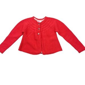 Mini Boden Red knit cardigan